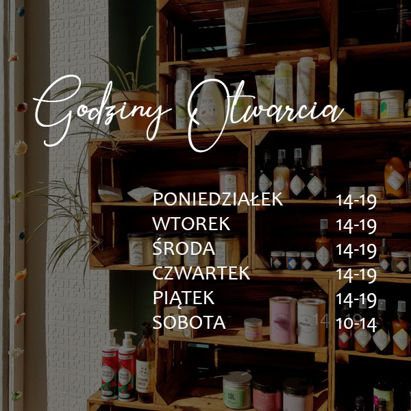 Aktualne godziny otwarcia sklepu stacjonarnego