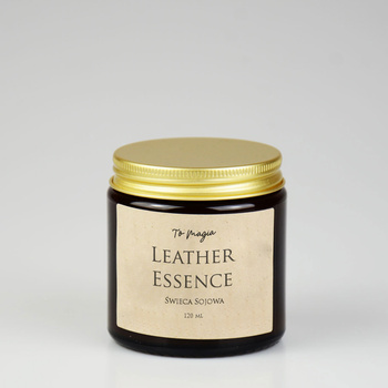 Świeca sojowa LEATHER ESSENCE 120 ml, ToMagia