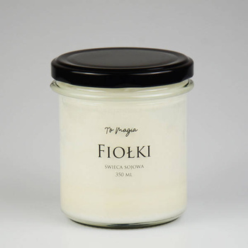 Świeca sojowa FIOŁKI 350 ml, ToMagia