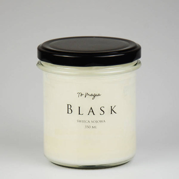 Świeca sojowa bezzapachowa BLASK 350 ml, ToMagia