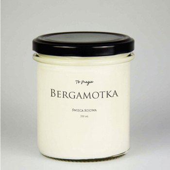 Świeca sojowa BERGAMOTKA 350 ml, ToMagia