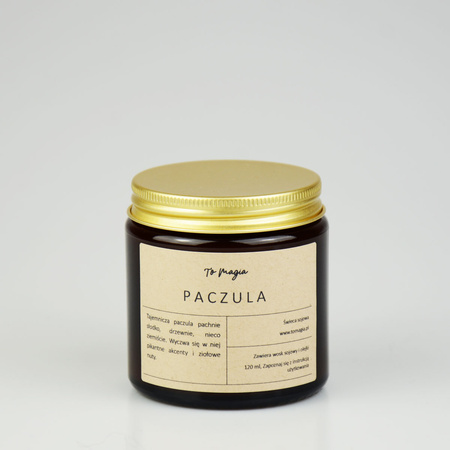 Świeca sojowa PACZULA 120 ml, ToMagia