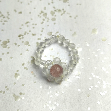 Pierścionek z naturalnych kamieni, Pupu Biżu