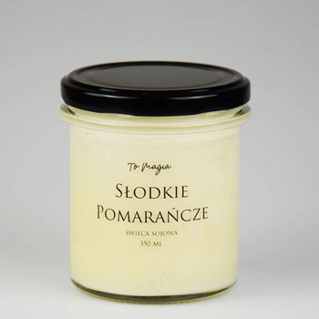 Świeca sojowa SŁODKIE POMARAŃCZE 350 ml, ToMagia