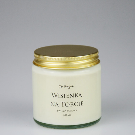 Świeca sojowa WISIENKA NA TORCIE 120 ml, ToMagia