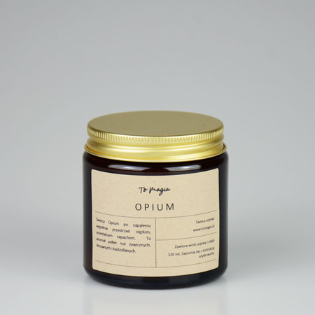 Świeca sojowa OPIUM 120 ml, ToMagia