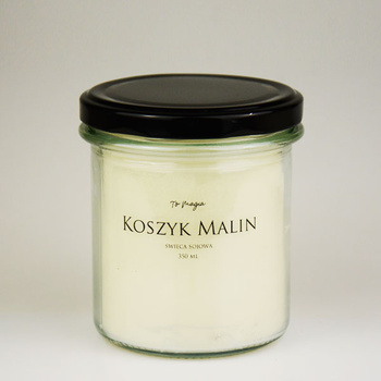 Świeca sojowa KOSZYK MALIN 350 ml, ToMagia