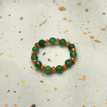 Pierścionek z naturalnych kamieni, Pupu Biżu