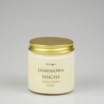Świeca sojowa JAŚMINOWA SENCHA 120 ml, ToMagia