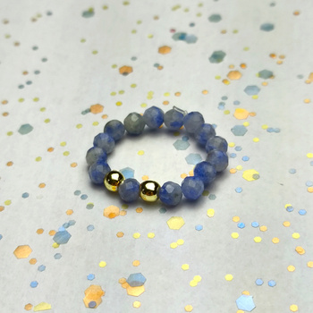 Pierścionek z naturalnych kamieni, Pupu Biżu