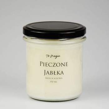 Świeca sojowa PIECZONE JABŁKA 350 ml, ToMagia