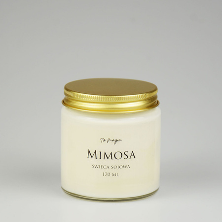 Świeca sojowa MIMOSA 120 ml, ToMagia