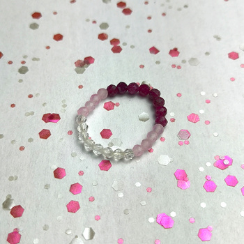 Pierścionek z naturalnych kamieni, Pupu Biżu