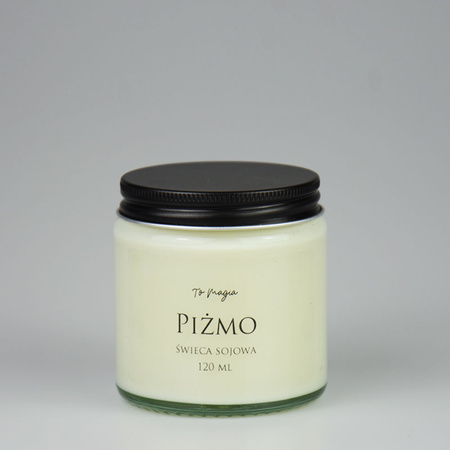 Świeca sojowa PIŻMO 120 ml, ToMagia