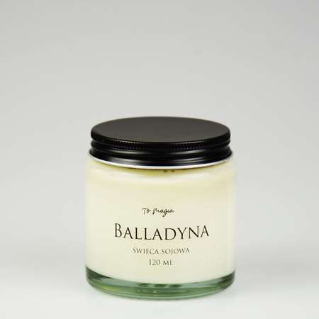 Świeca sojowa BALLADYNA 120 ml, ToMagia