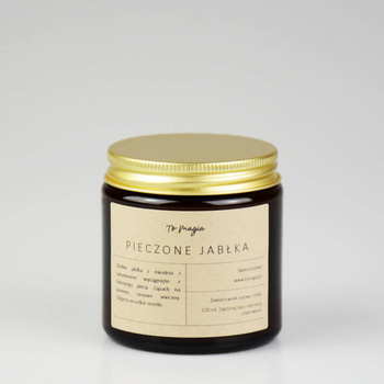 Świeca sojowa PIECZONE JABŁKA 120 ml, ToMagia