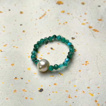 Pierścionek z naturalnych kamieni, Pupu Biżu