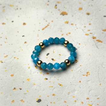 Pierścionek z naturalnych kamieni, Pupu Biżu