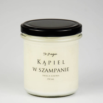Świeca sojowa KĄPIEL W SZAMPANIE 350 ml, ToMagia