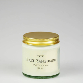 Świeca sojowa PLAŻE ZANZIBARU 120 ml, ToMagia