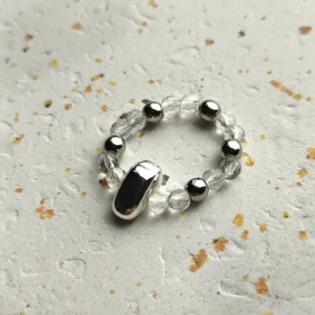 Pierścionek z naturalnych kamieni, Pupu Biżu