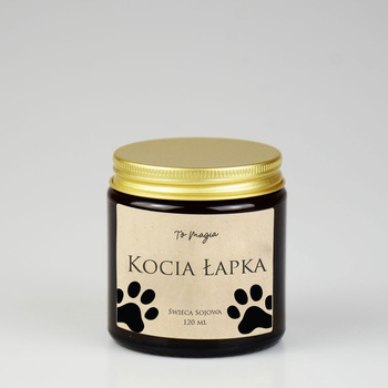 Świeca sojowa Kocia Łapka, 120ml, To Magia 