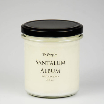 Świeca sojowa SANTALUM ALBUM 350 ml, ToMagia