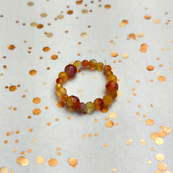 Pierścionek z naturalnych kamieni, Pupu Biżu