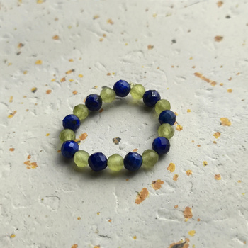 Pierścionek z naturalnych kamieni, Pupu Biżu