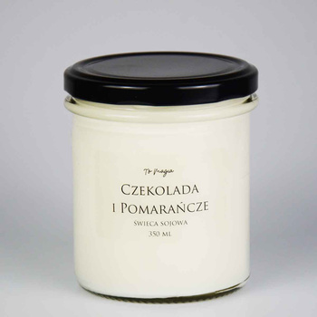 Świeca sojowa CZEKOLADA I POMARAŃCZE 350 ml, ToMagia