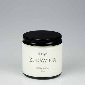 Świeca sojowa ŻURAWINA 120 ml, ToMagia