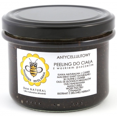 Antycelullitowy peeling z woskiem pszczelim, Miodowa Mydlarnia