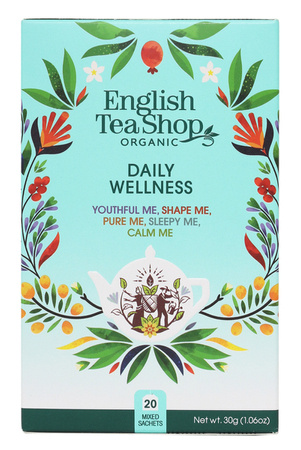 Herbatka ekologiczna Daily Wellness, mix 5 smaków, English Tea Shop
