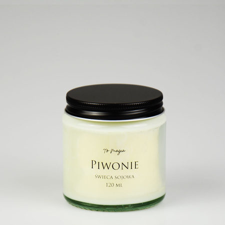 Świeca sojowa PIWONIE 120 ml, ToMagia